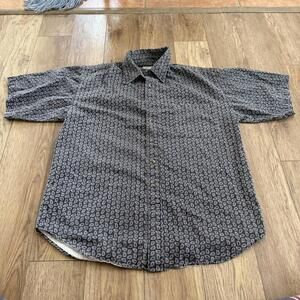 Vintage 90s Bugle Boy Paisley Purple Shirt